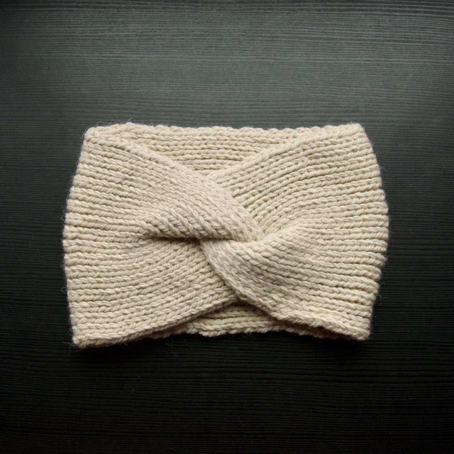 Beige Centre Pull Headbands