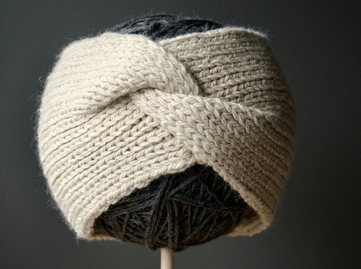 Beige Centre Pull Headbands