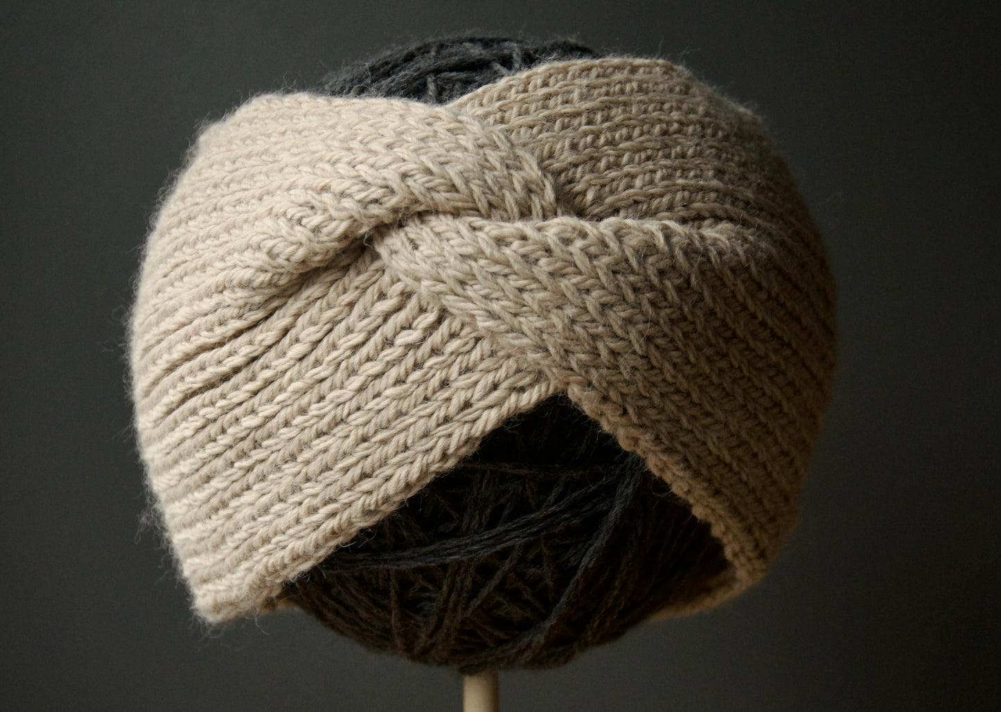 Beige Centre Pull Headbands