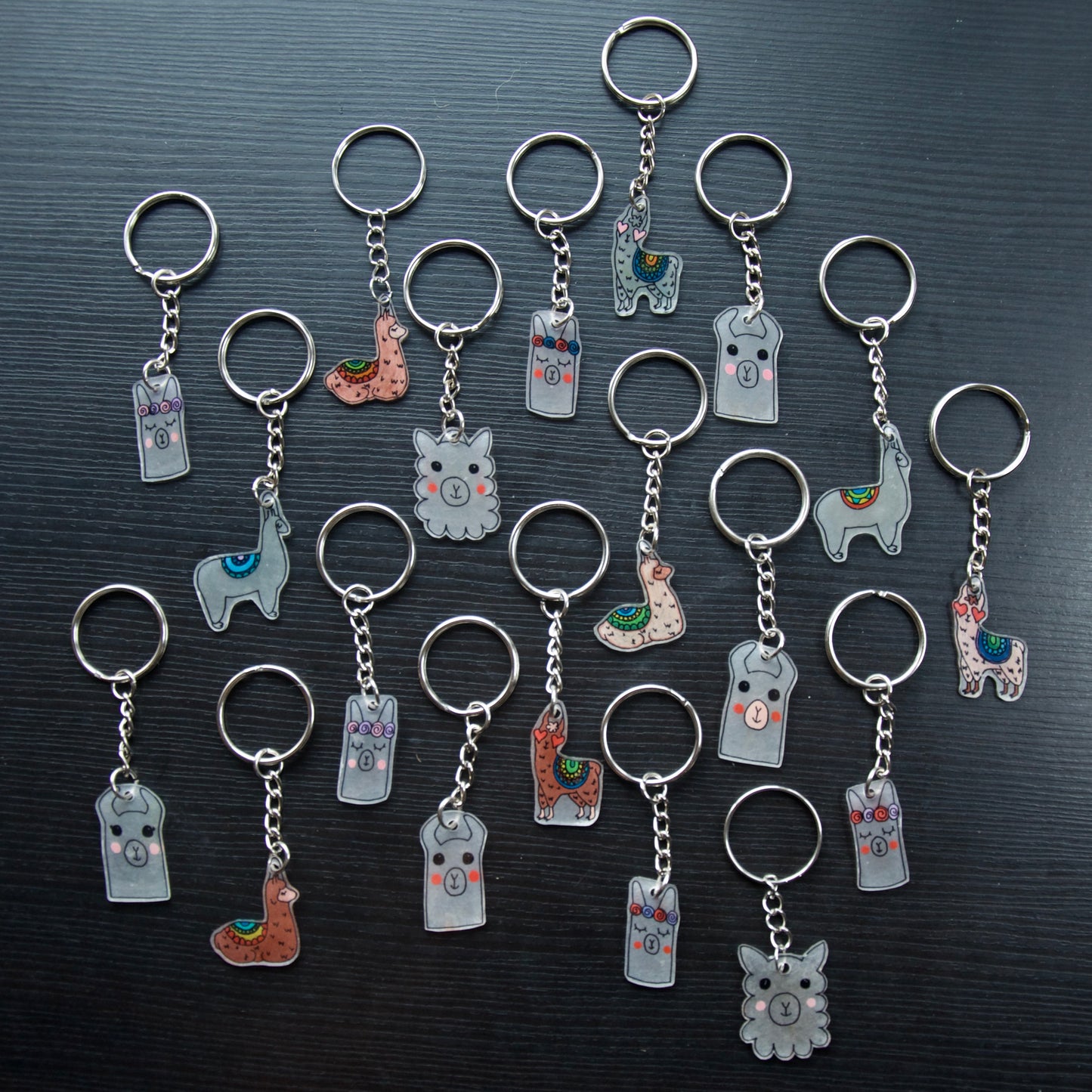Keychains - Recycled Plastic (Alpaca Designs)