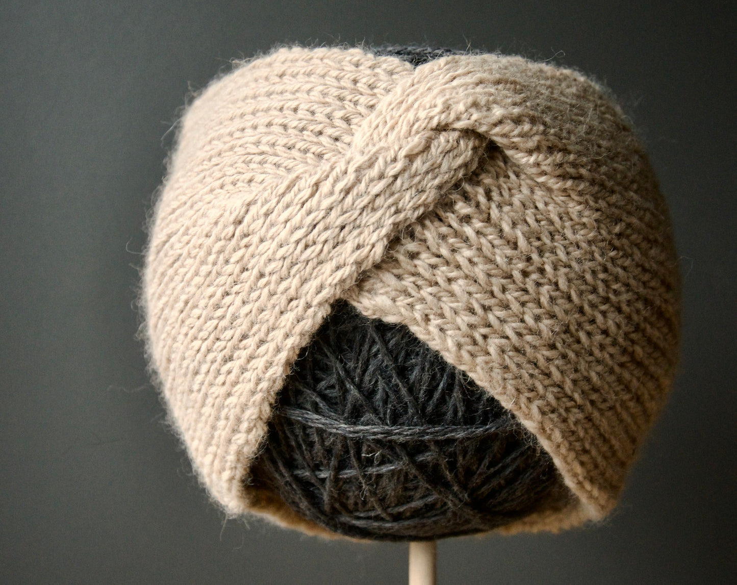 Beige Centre Pull Headbands