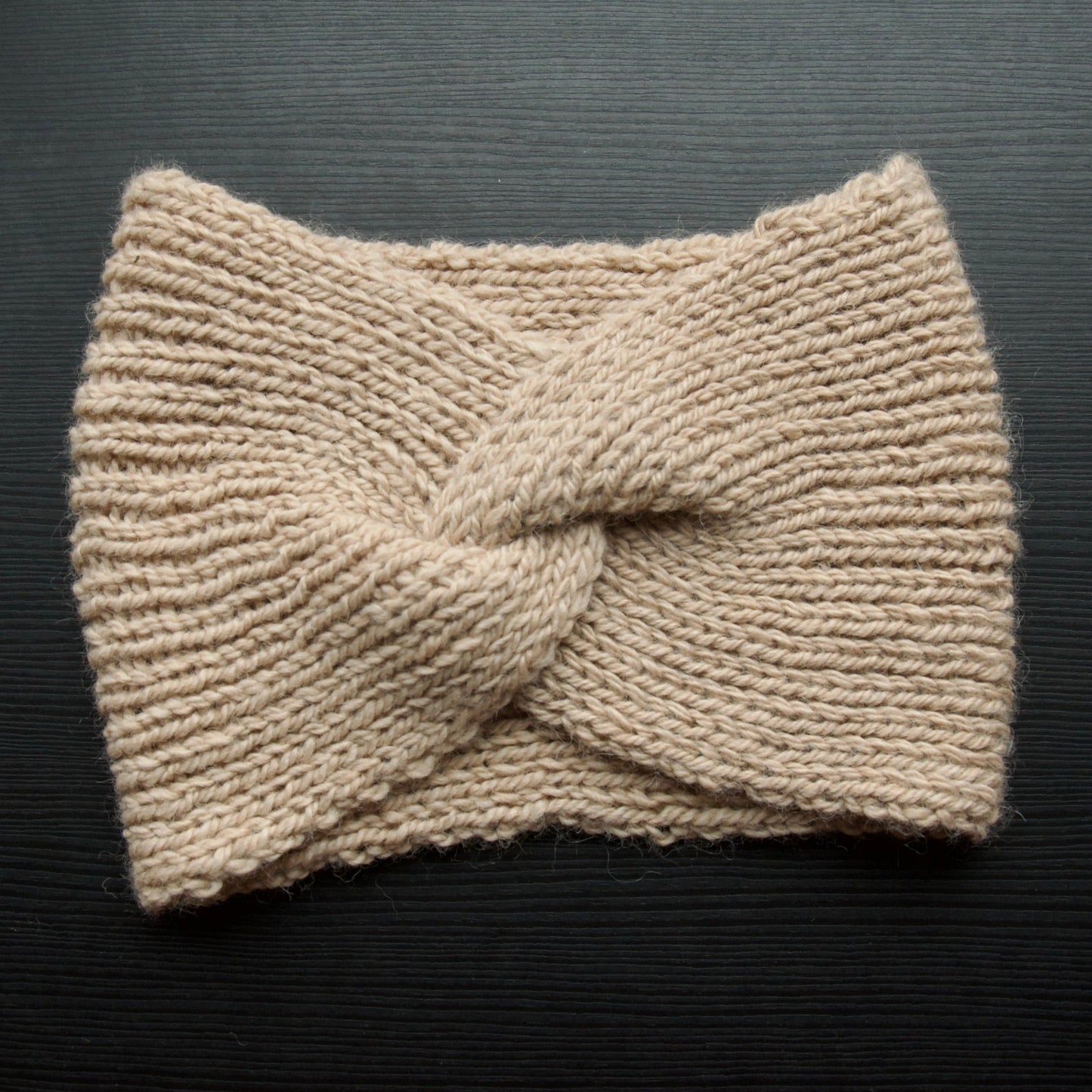 Beige Centre Pull Headbands