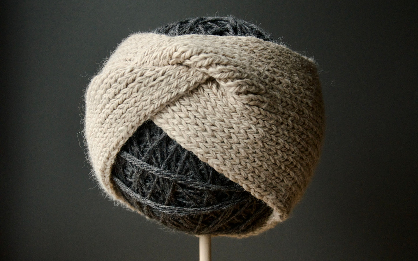 Beige Centre Pull Headbands