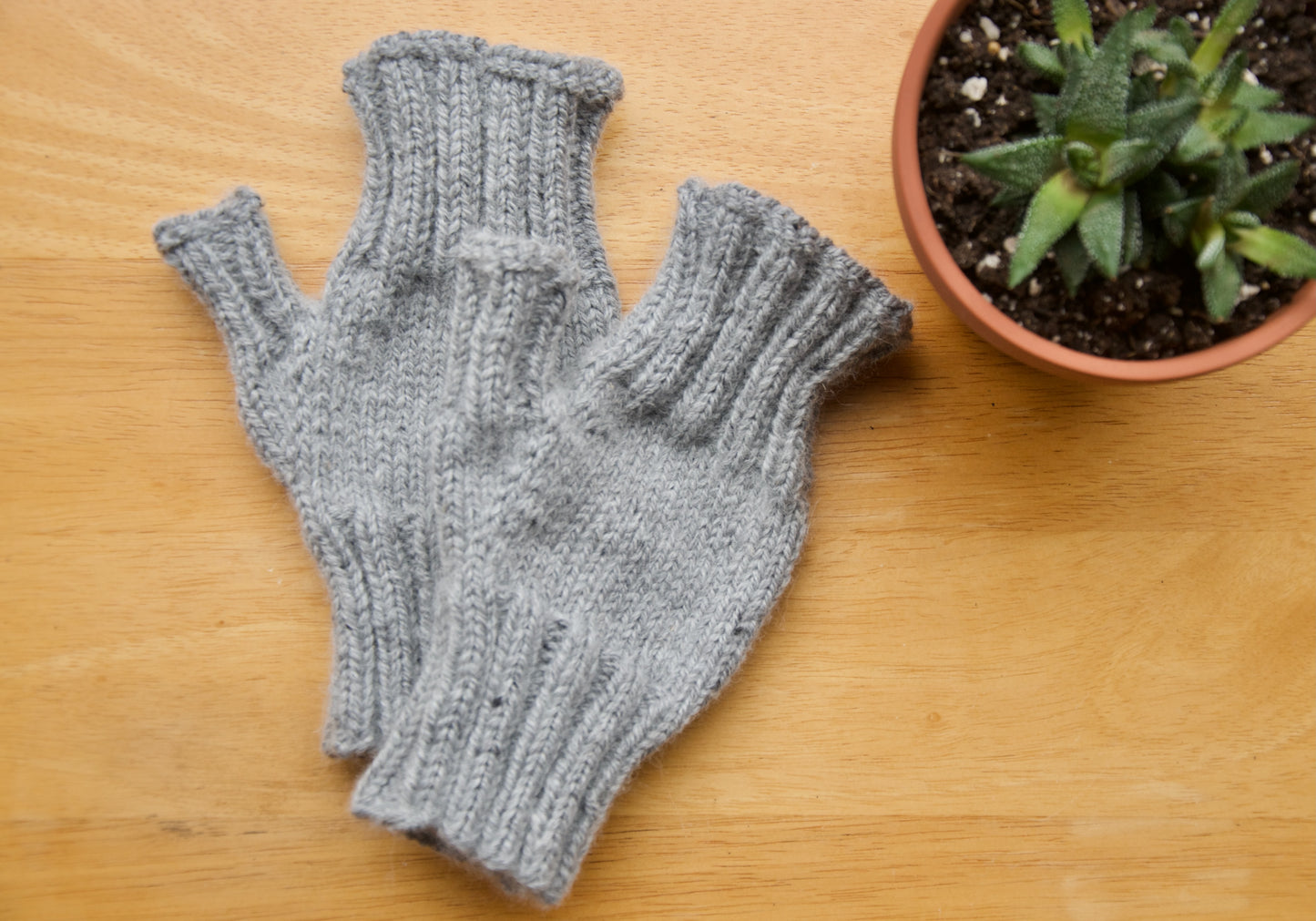 Fingerless Mitts - Solid Colour