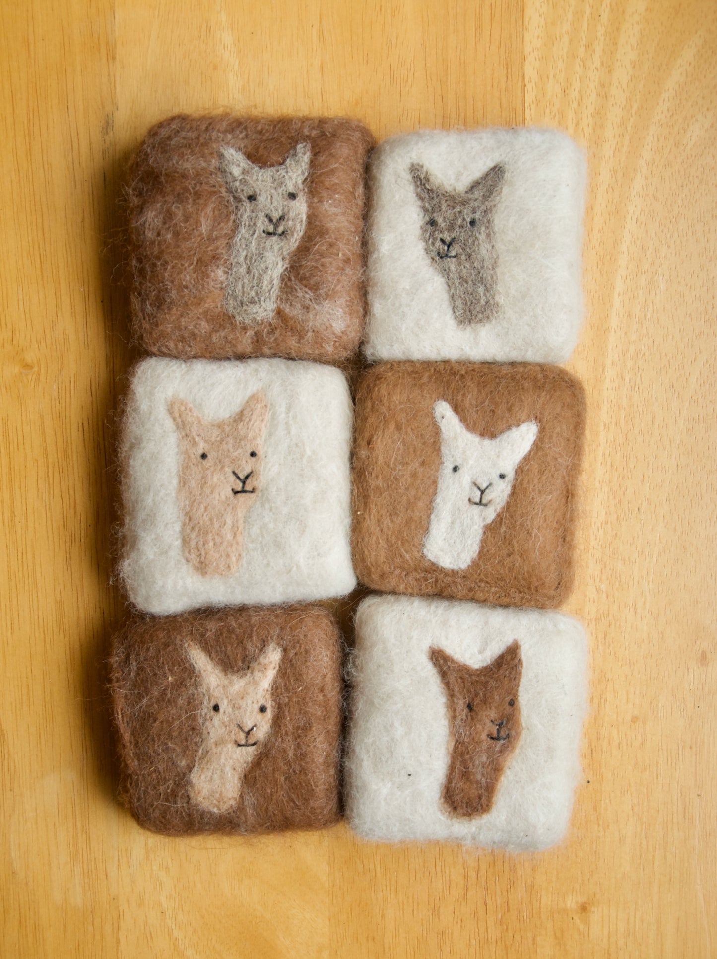 Felted Soap Bars - Alpaca Face