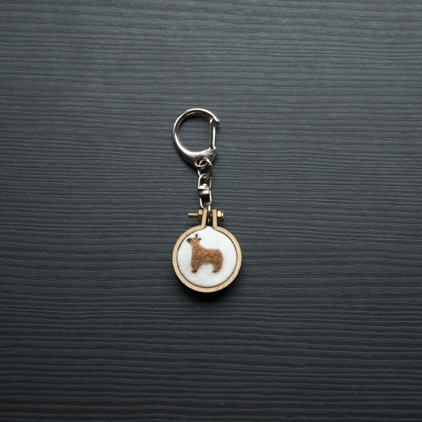 Keychains - Felted Alpaca (White Background)