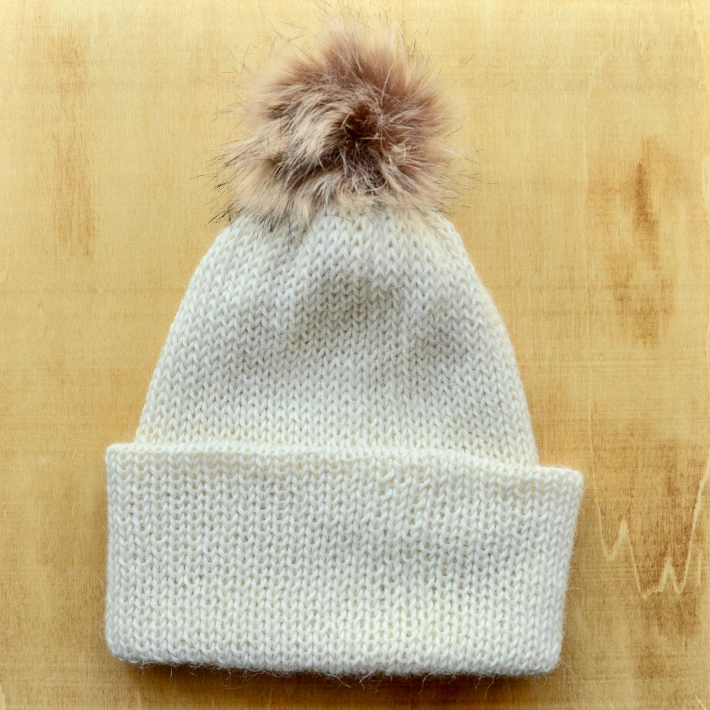 Solid Colour Beanies With Pom Poms