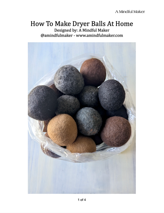 How to Make Dryer Balls at Home (PDF Download)