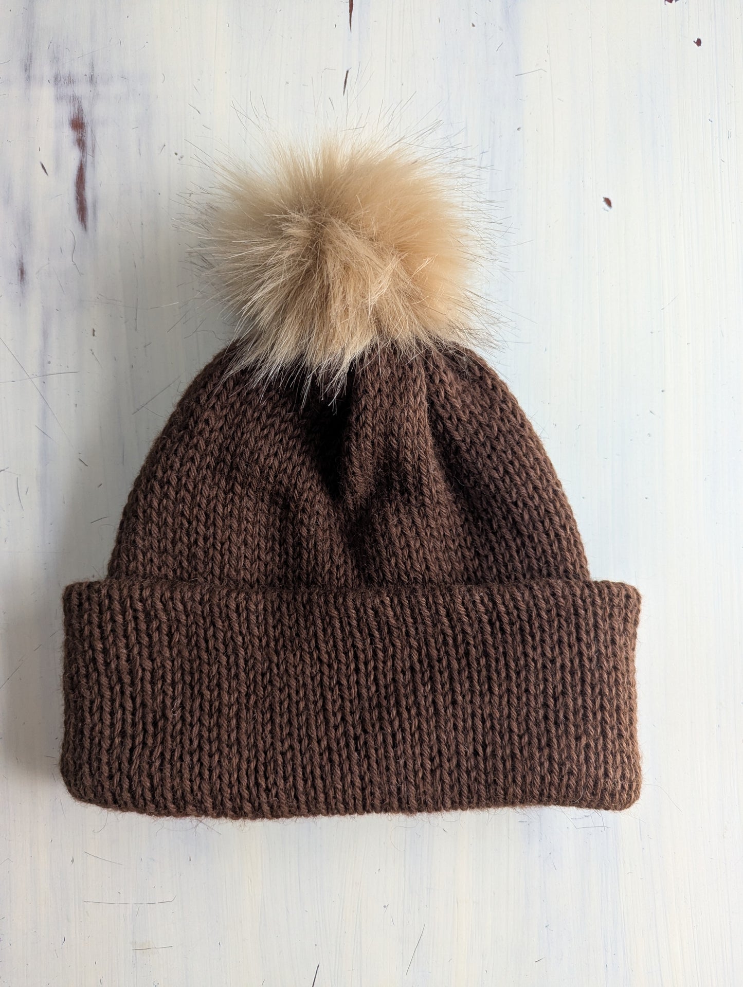 Solid Colour Beanies With Pom Poms