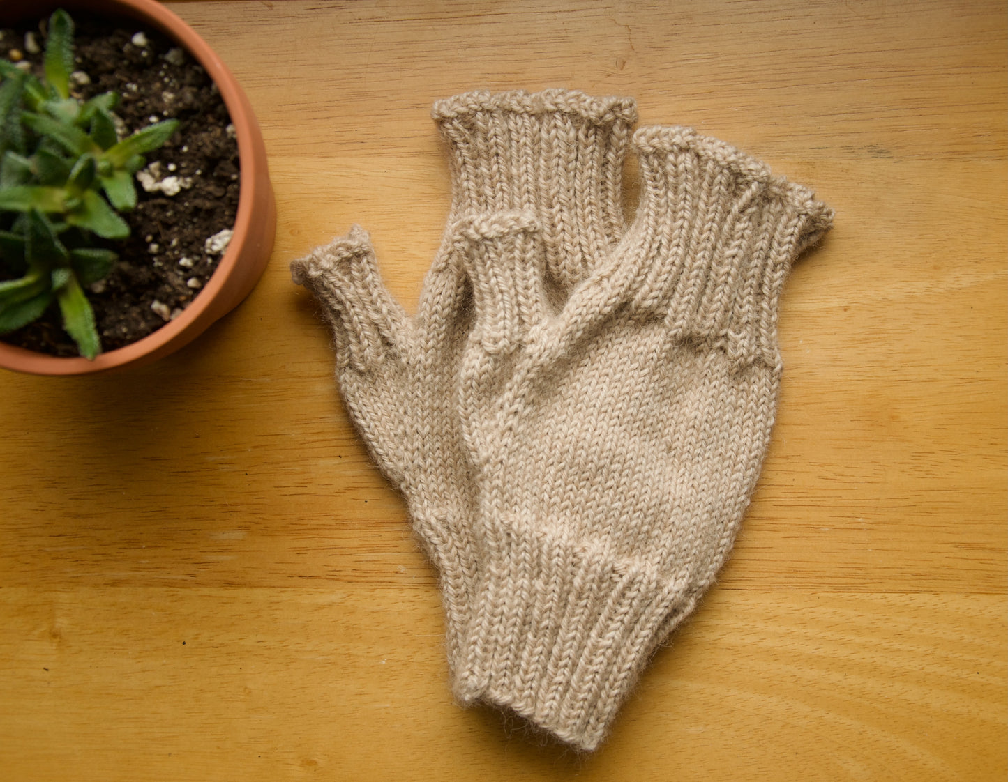 Fingerless Mitts - Solid Colour